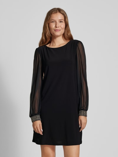 Peek & Cloppenburg ApricotMinikleid mit U-Boot-Ausschnitt in black Black Friday Preise
