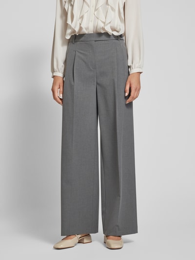 Peek & Cloppenburg Jake*s CollectionStoffhose mit Bundfalten in silber melange Im Verkauf