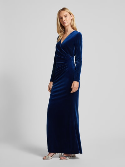Peek & Cloppenburg Christian Berg CocktailAbendkleid in Wickel-Optik in marine Auslauf