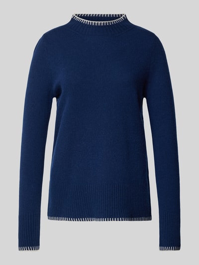 Peek & Cloppenburg Christian Berg WomanWollpullover mit Stehkragen in dunkelblau Angebote
