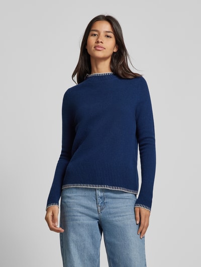 Peek & Cloppenburg Christian Berg WomanWollpullover mit Stehkragen in dunkelblau Angebote