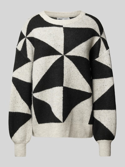 Peek & Cloppenburg OnlyPullover mit Rundhalsausschnitt Modell 'GEORGINA' in offwhite Günstiger Verkauf