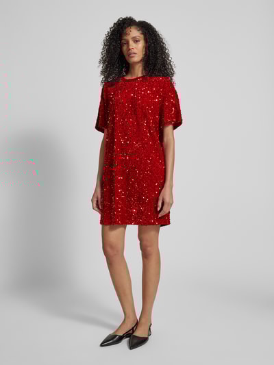 Peek & Cloppenburg Jake*s CasualKnielanges Kleid mit Pailletten in kirsche Limitierter Zeitrabatt