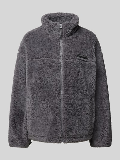 Peek & Cloppenburg ReviewSherpa Jacket mit Label-Patch in dunkelgrau Fabrikpreis