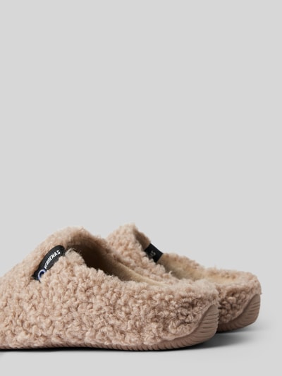 Peek & Cloppenburg VerbenasSlides mit Teddyfell Modell 'YORK CURLY' in camel Großer Ausverkauf