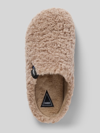 Peek & Cloppenburg VerbenasSlides mit Teddyfell Modell 'YORK CURLY' in camel Großer Ausverkauf