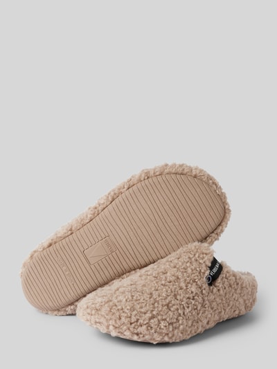 Peek & Cloppenburg VerbenasSlides mit Teddyfell Modell 'YORK CURLY' in camel Großer Ausverkauf