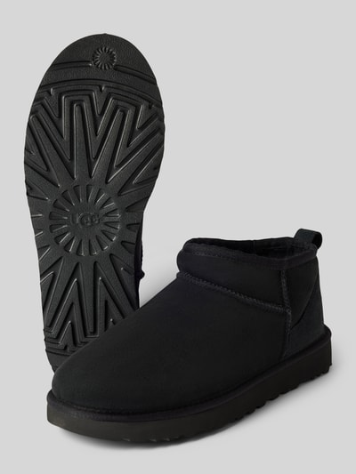 Peek & Cloppenburg UGGBoots aus Leder Modell 'CLASSIC ULTRA MINI' in black Online Shopping