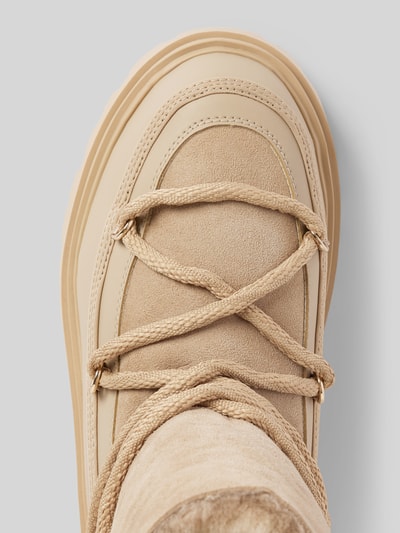 Peek & Cloppenburg Tommy HilfigerSchnürstiefel mit Label-Detail in beige Preisnachlass