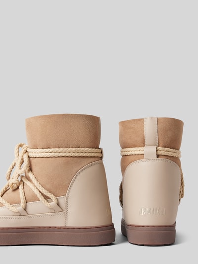 Peek & Cloppenburg INUIKIILederstiefel mit Label-Schriftzug in beige Muttertagsangebot