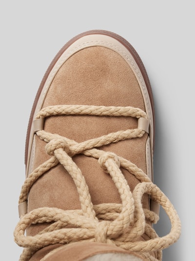 Peek & Cloppenburg INUIKIILederstiefel mit Label-Schriftzug in beige Muttertagsangebot