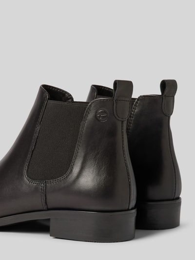 Peek & Cloppenburg TamarisChelsea Boots aus Leder mit Label-Prägung in black Jubiläumsangebot