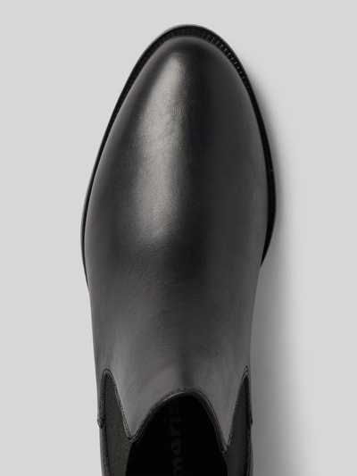Peek & Cloppenburg TamarisChelsea Boots aus Leder mit Label-Prägung in black Jubiläumsangebot