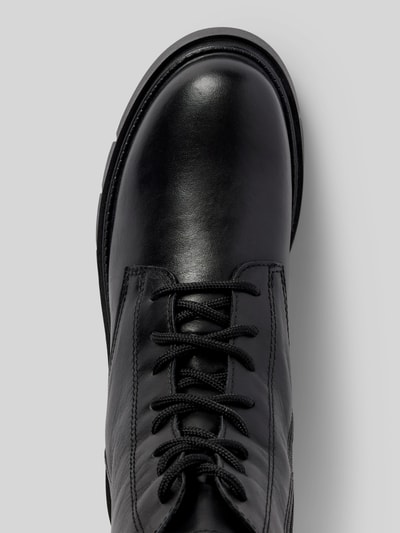 Peek & Cloppenburg TamarisSchnürboots aus Leder mit Ziernähten in black Neueste Mode
