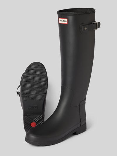 Peek & Cloppenburg HunterGummistiefel mit Label-Badge in black Exklusive Angebote
