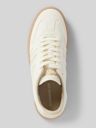 Peek & Cloppenburg Flamingos LifeSneaker mit Label-Details Modell 'BURELA BOLD' in ecru VIP-Rabatte