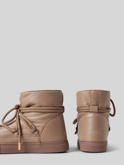 Peek & Cloppenburg INUIKIILederstiefel mit Label-Stitching in taupe Super Sparpreis