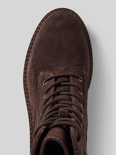 Peek & Cloppenburg TamarisSchnürboots aus Leder mit Ziernähten in dunkelbraun Zeitbegrenzte Promotion