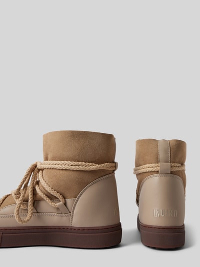 Peek & Cloppenburg INUIKIILederstiefel mit Label-Schriftzug in beige Bis zu 65% Rabatt