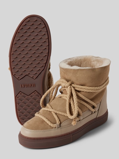 Peek & Cloppenburg INUIKIILederstiefel mit Label-Schriftzug in beige Bis zu 65% Rabatt