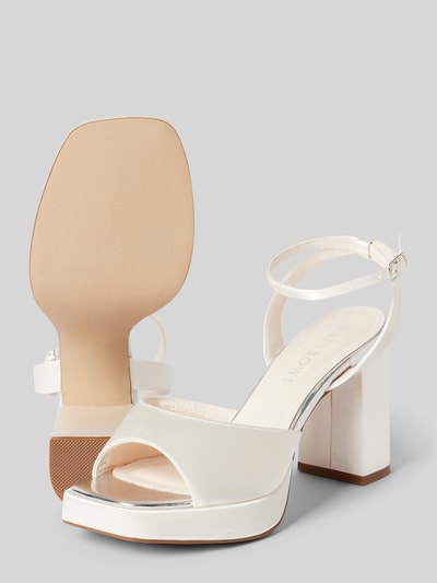 Peek & Cloppenburg Rainbow ClubSandalette mit Blockabsatz Modell 'Caitlin' in offwhite Sonderangebot der Fabrik