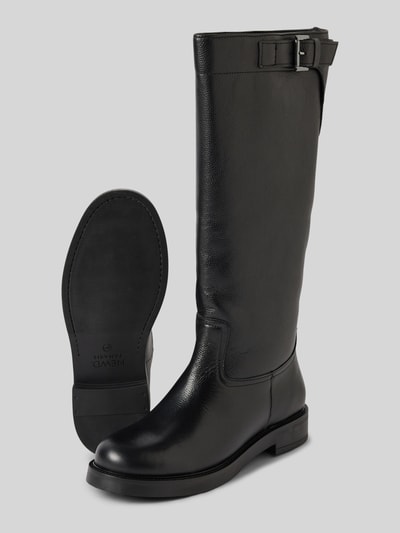 Peek & Cloppenburg Newd TamarisStiefel aus Leder mit Schnallen-Applikation in black Vierteljährliche Förderung