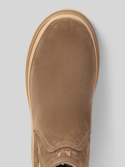 Peek & Cloppenburg GantChelsea Boots aus Leder mit Label-Schriftzug Modell 'Wintly' in beige Bis zu 55% Rabatt