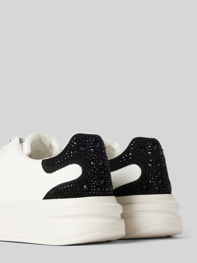 Peek & Cloppenburg GuessSneaker aus Leder-Mix Modell 'ELBINA' in weiss Kostenloser Versand international