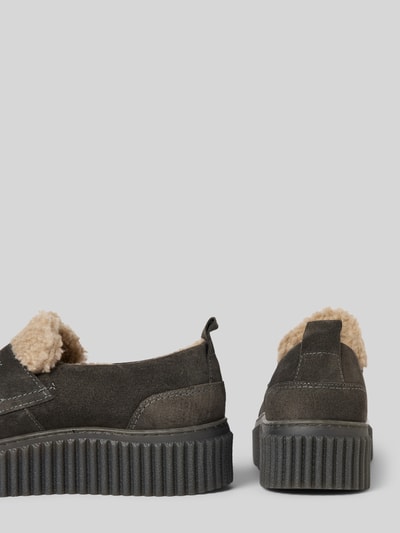 Peek & Cloppenburg Marc O'PoloPlateau-Loafer mit wärmender Einlage in dunkelgrau Im Verkauf