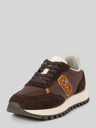 Peek & Cloppenburg GantSneaker mit Label-Details Modell 'CAFFAY' in schoko Rabatte dieses Monats