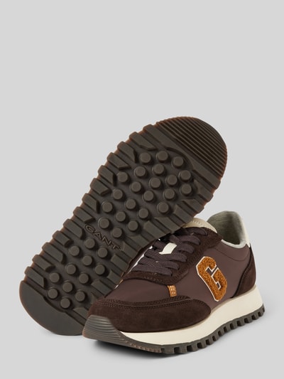 Peek & Cloppenburg GantSneaker mit Label-Details Modell 'CAFFAY' in schoko Rabatte dieses Monats