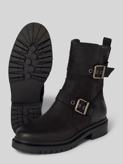 Peek & Cloppenburg TamarisLederstiefel mit Dornschließen in black Outlet