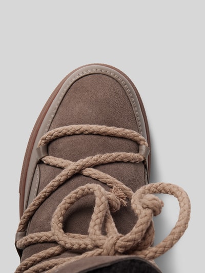Peek & Cloppenburg INUIKIILederstiefel mit Label-Schriftzug in taupe Kostenloser Versand
