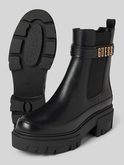 Peek & Cloppenburg GuessChelsea Boots mit Label-Applikation Modell 'YELMA' in black Sonderangebot