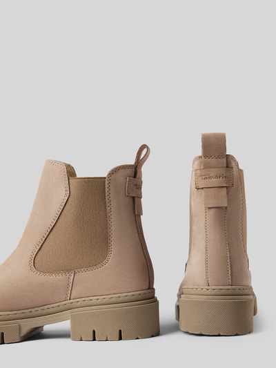 Peek & Cloppenburg TamarisChelsea Boots mit elastischem Einsatz in hellbraun Rabatt