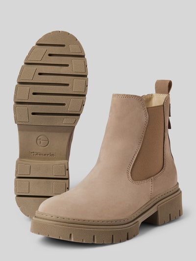 Peek & Cloppenburg TamarisChelsea Boots mit elastischem Einsatz in hellbraun Rabatt