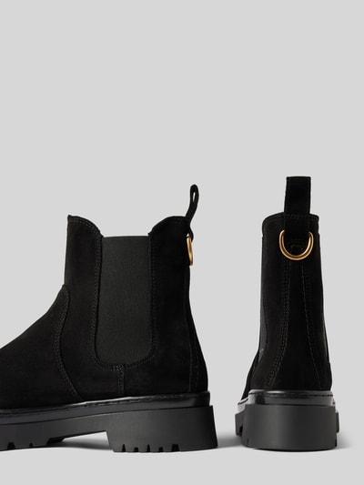 Peek & Cloppenburg GantChelsea Boots aus Leder mit Applikation Modell 'Aligrey' in black Günstig kaufen
