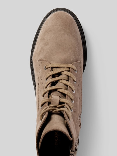 Peek & Cloppenburg GeoxSchnürstiefel mit strukturierter Sohle Modell 'IRIDEA' in taupe Großer Ausverkauf