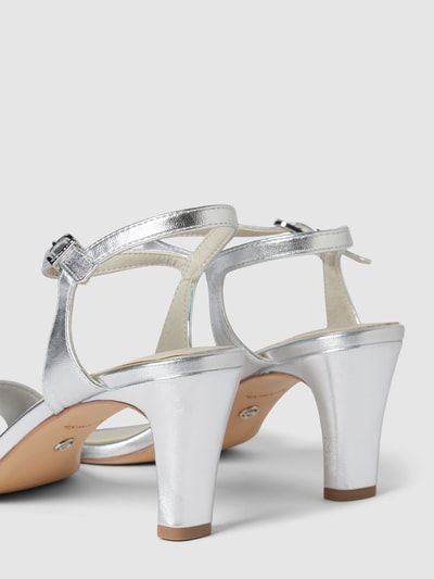 Peek & Cloppenburg TamarisSandalette mit breiter Schaftbrücke in silber Begrenztes Angebot