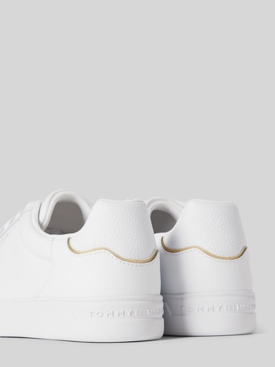 Peek & Cloppenburg Tommy HilfigerSneaker aus Leder mit Label-Detail in weiss Online Shopping