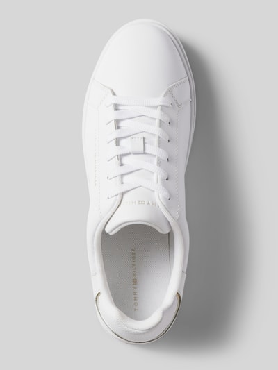 Peek & Cloppenburg Tommy HilfigerSneaker aus Leder mit Label-Detail in weiss Online Shopping
