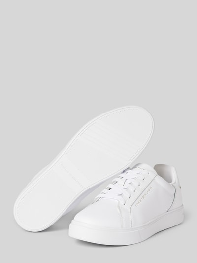 Peek & Cloppenburg Tommy HilfigerSneaker aus Leder mit Label-Detail in weiss Online Shopping