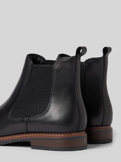 Peek & Cloppenburg TamarisChelsea Boots aus Leder mit Ziernaht in black Exklusivangebot