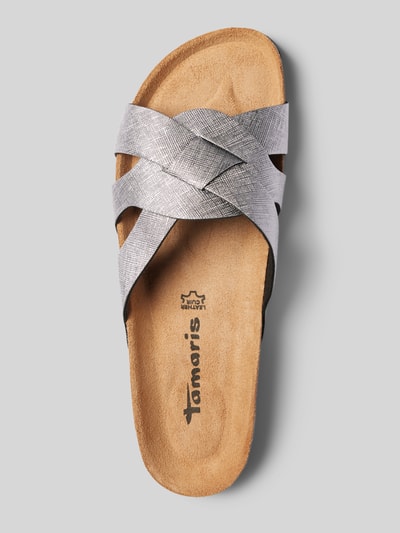Peek & Cloppenburg TamarisSlides in metallic in metallic blue Osterangebot