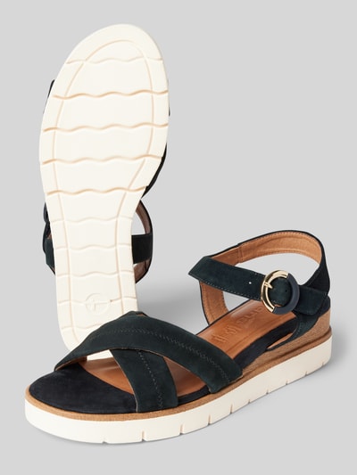 Peek & Cloppenburg TamarisSandalette mit Dornschließe in marine Vatertagsangebot
