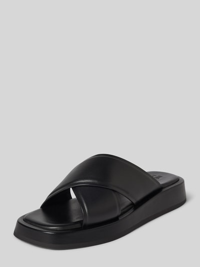 Peek & Cloppenburg Newd TamarisLederslides mit Label-Prägung in black Neuheiten
