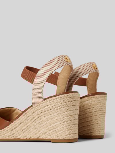 Peek & Cloppenburg Lauren Ralph LaurenWedges in Flecht-Optik Modell 'PEARLE II' in cognac Saisonale Angebote
