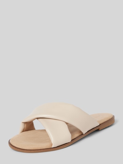 Peek & Cloppenburg Tom TailorSandalette in Leder-Optik in beige Räumungsverkauf