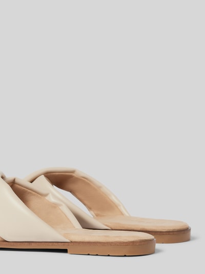Peek & Cloppenburg Tom TailorSandalette in Leder-Optik in beige Räumungsverkauf