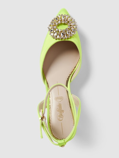 Peek & Cloppenburg BuffaloPumps mit Zierstein-Applikation Modell 'VICTORIA ICE' in neon gelb Kauf eins, bekomm eins gratis